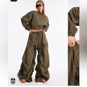 Fashion Nova Olive Green Set